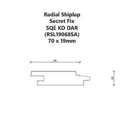 70x19 Shiplap Square Edge